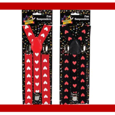 Dress-Up Suspenders with Hearts - assorted